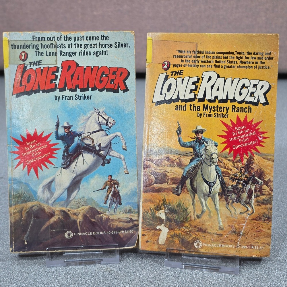 The‎ Lone Ranger by Fran Striker Set Books #1&2 Vintage Western